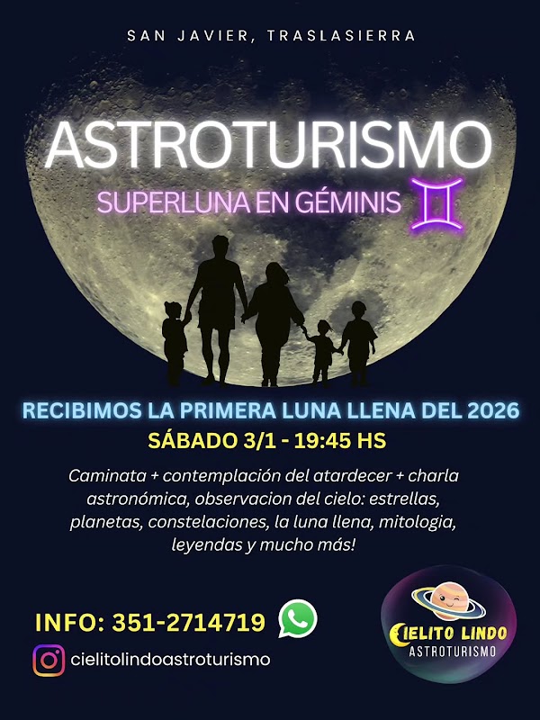 Astroturismo: Superluna en Géminis ♊