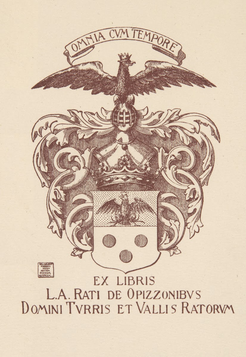 Luigi Amedeo Rati Opizzoni Di Torre 1877 1946  Ekslibris 1900 1910