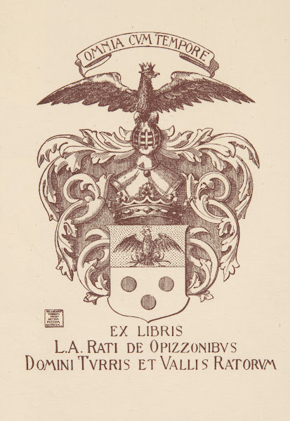 Luigi Amedeo Rati Opizzoni Di Torre 1877 1946  Ekslibris 1900 1910