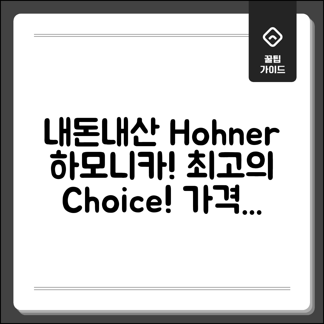 “hohner하모니카 내돈내산, 진짜 가격 대비 최고 선택!”