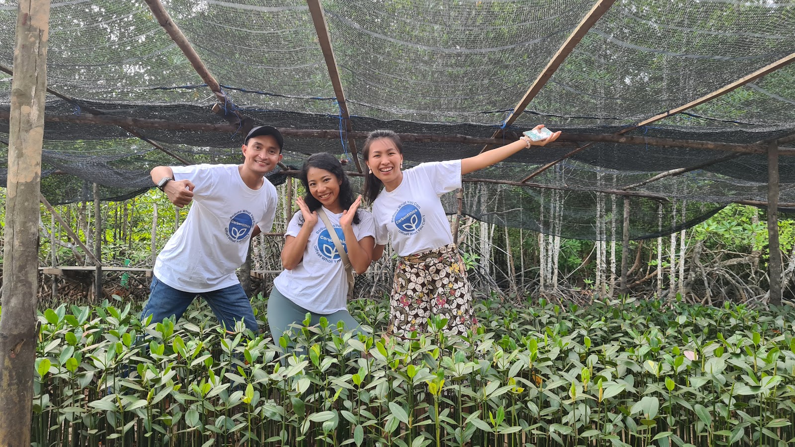 Our founders in the mangrove plantation site