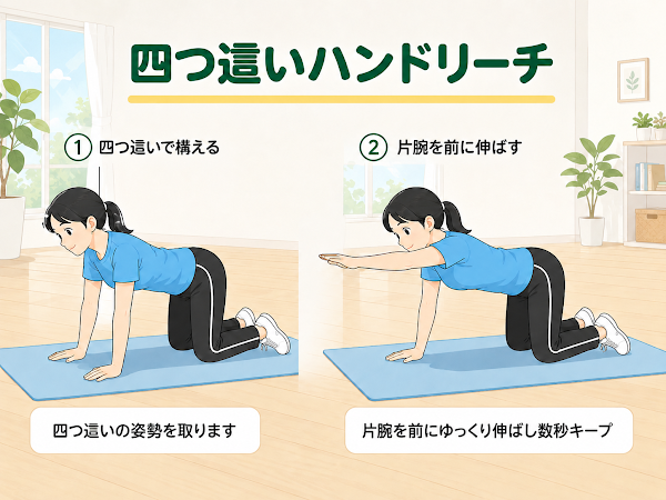 四つ這いハンドリーチ
