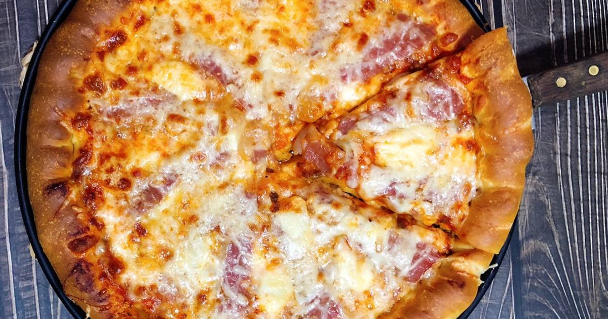 Pizza thịt nguội và phô mai - (Parma Ham & Mozzarella + Parmesan Cheese Pizza)