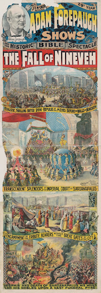 Adam Forepaugh shows and the historic bible spectacle The fall of Ninevah 1892