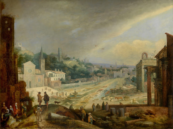 A View on the Campo Vaccino in Rome 1611