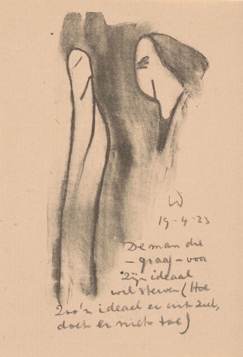 Twee geabstraheerde figuren 1923