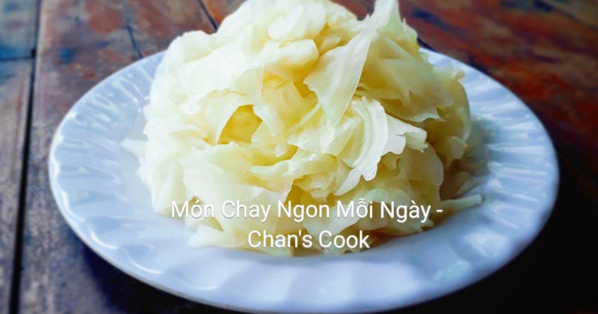 Búp su luộc chay