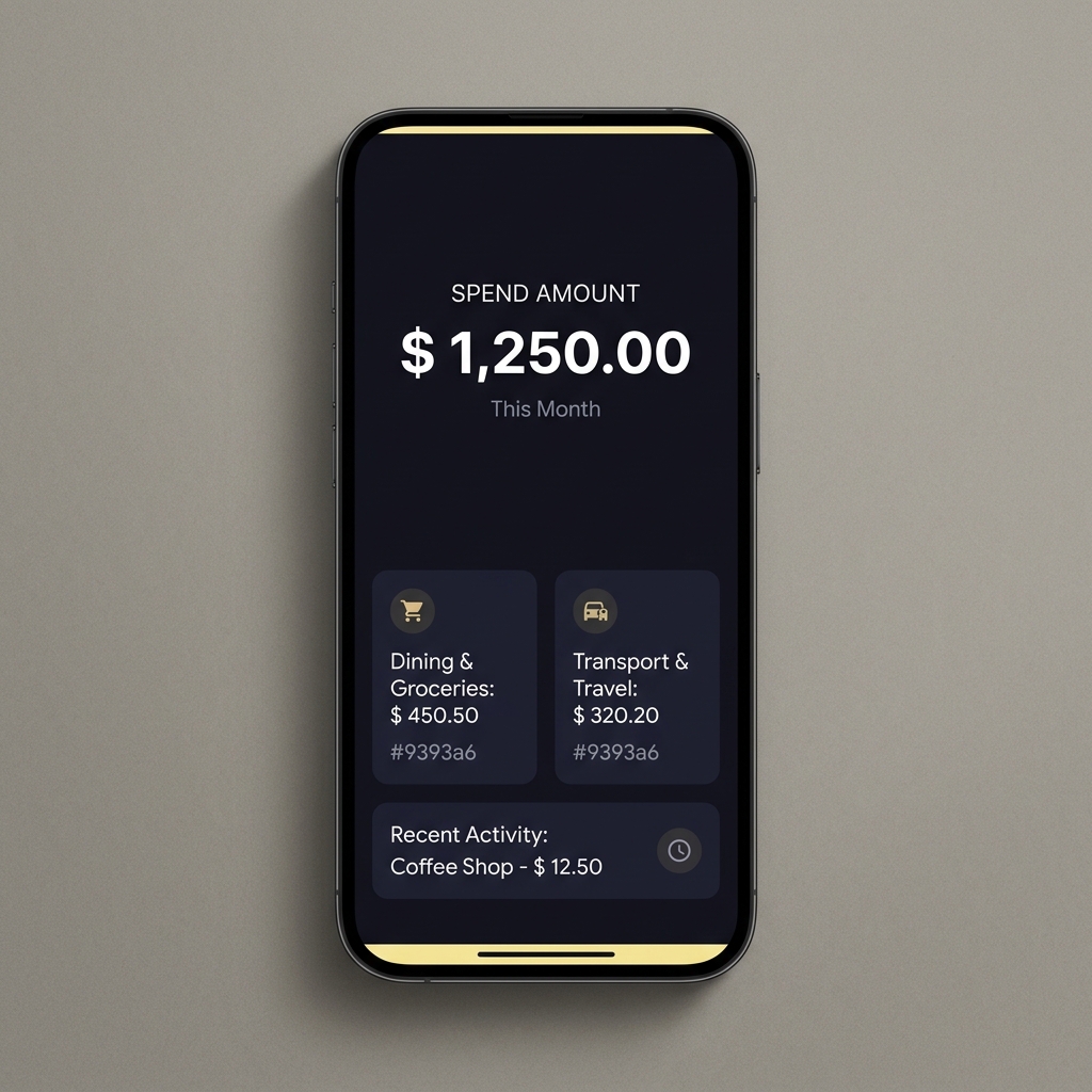 How to Keep Sports Enjoyable While Trading mobile dashboard close up showing spend amount time display and activity statement summary in Funded Plays dark minimalist style