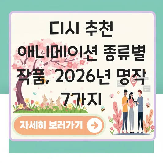 디시 추천 애니메이션 종류별 작품