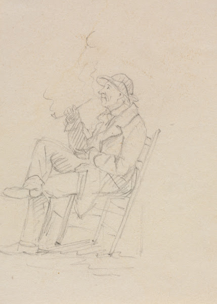 Man Smoking a Pipe