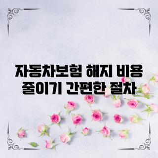 자동차보험 해지, 자동차보험 해지 방법, 보험 해지 절차, 자동차보험 비용 절감, 보험 해지 팁