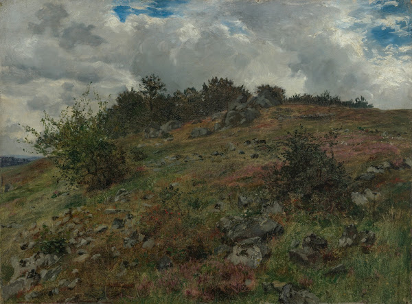 Heidelandschaft bei Klein Sassen in der Rhön 1873