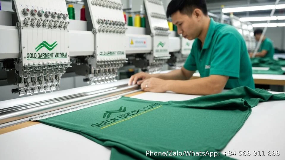 Green Envelope Clothing - Gold Garment Vietnam