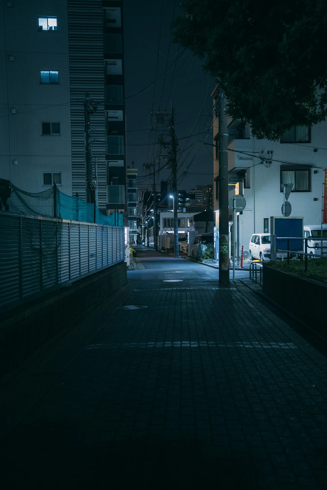 Moody Tokyo Alley Night Scene - Moody Street Photography 2K iPhone Wallpaper (2000x3000)