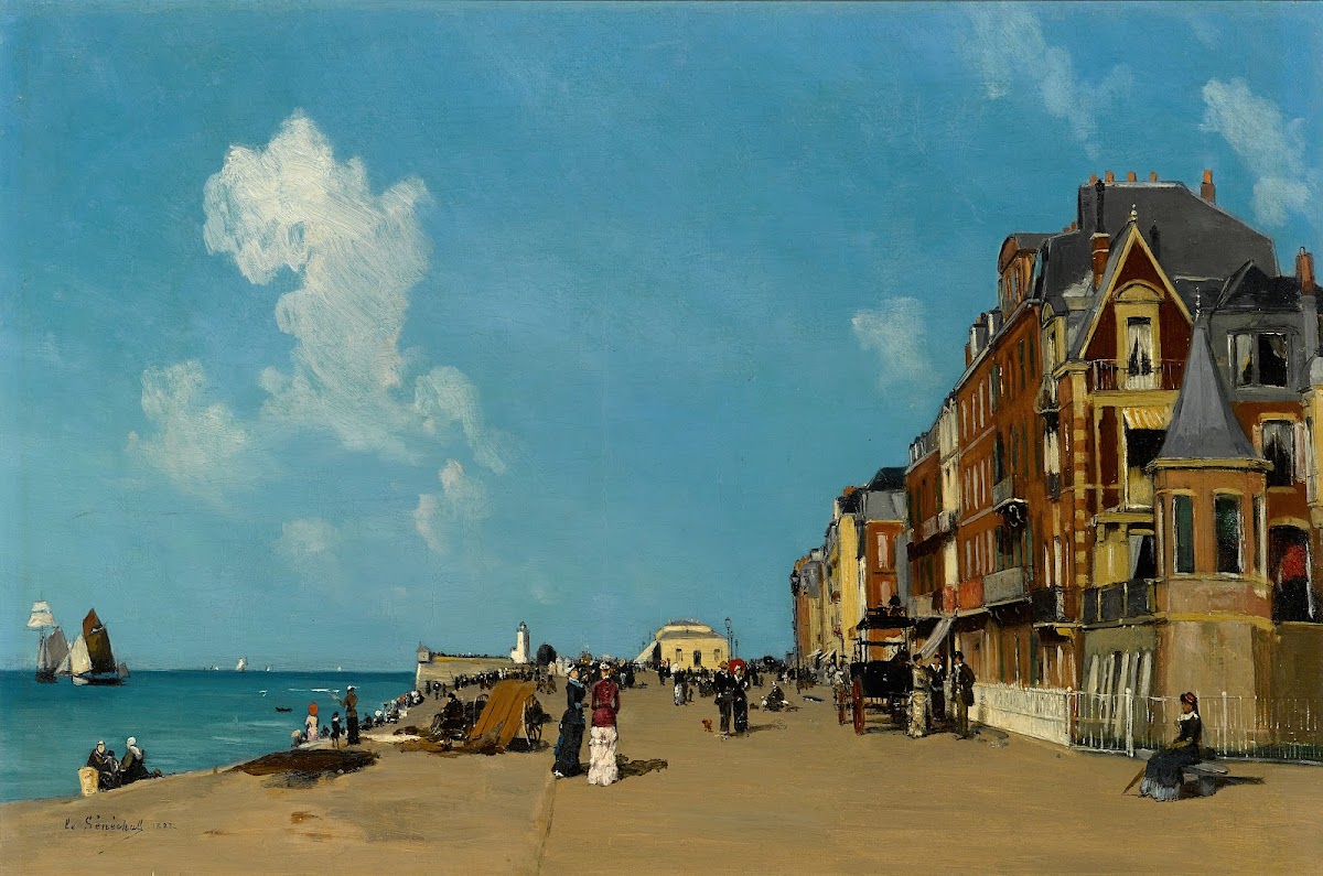 Figures on a promenade 1882