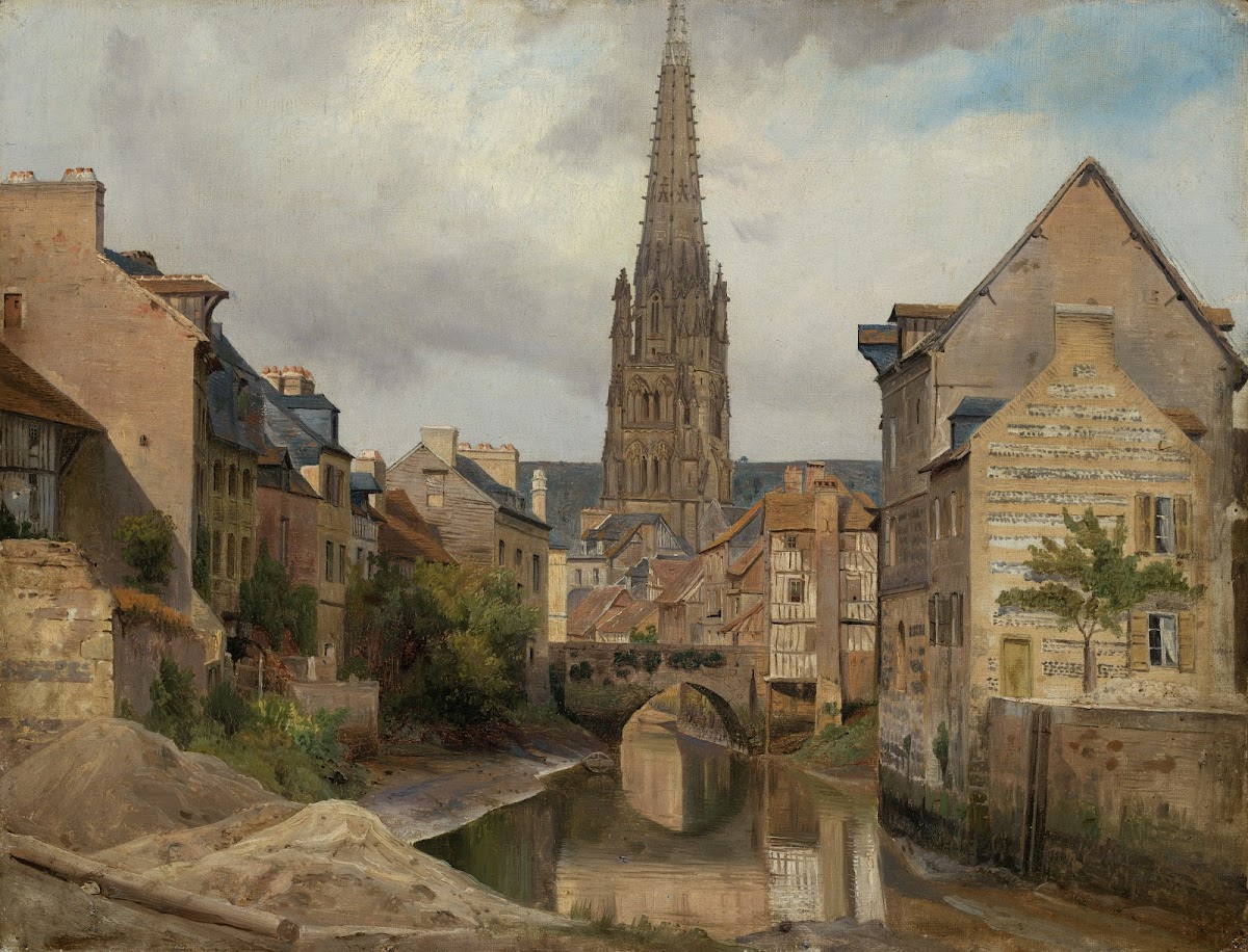Harfleur bei Le Havre Blick auf Saint Martin 1836