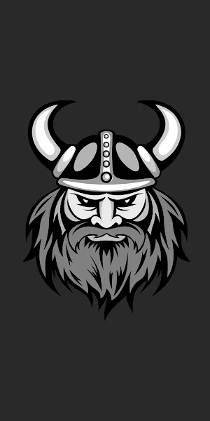 Minimalism, Vikings, Fantasy Men, Beard, Simple Background 4K Wallpaper Background