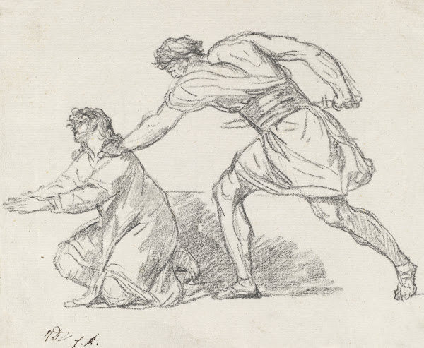 Warrior Seizing a Kneeling Figure 1775 80