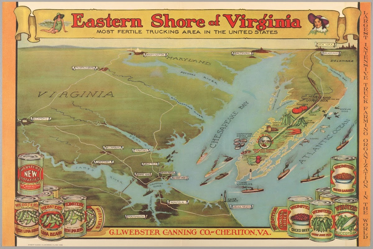 Eastern Shore Of Virginia  Most Fertile Trucking Area In The United States 1932