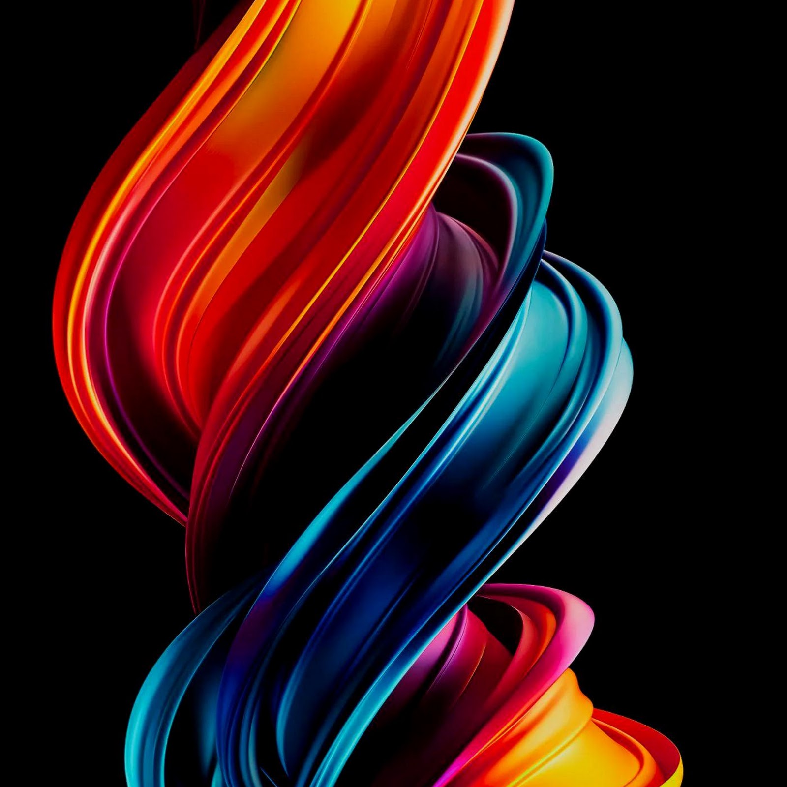 Download Colorful Glossy Abstract Twirl Full HD iPhone