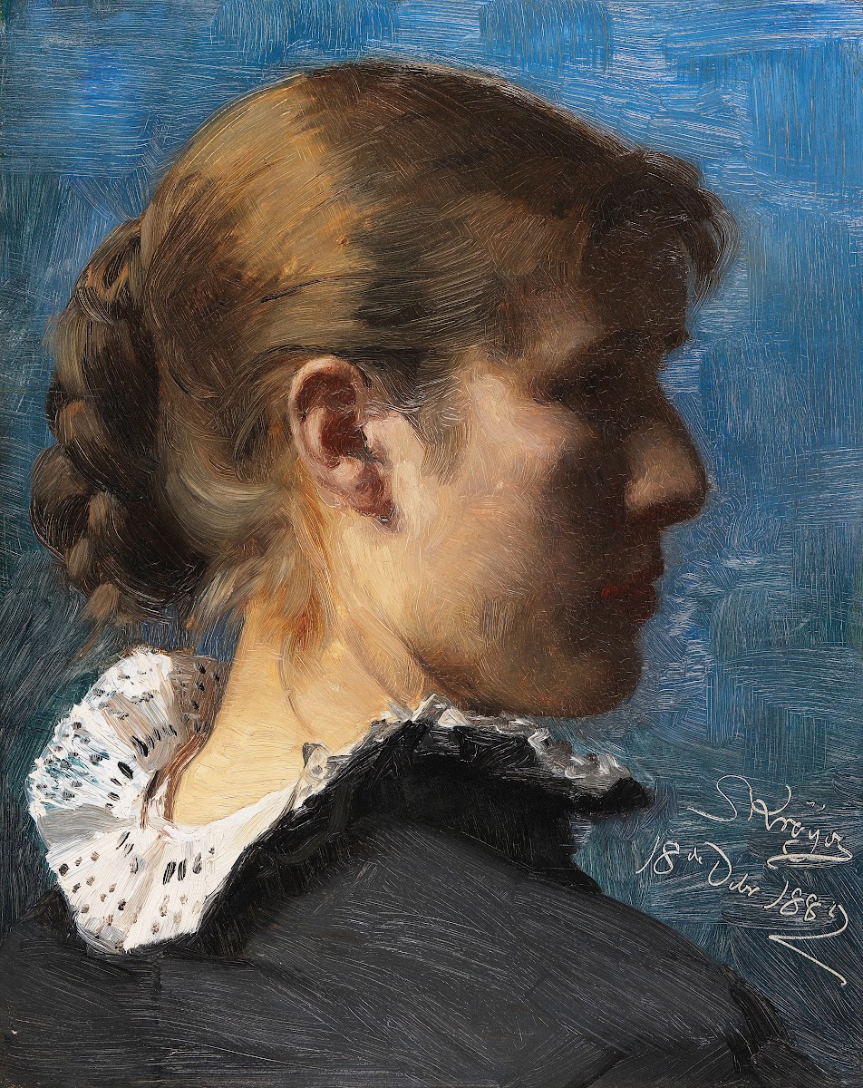 Portrait of a young woman in profile 1882