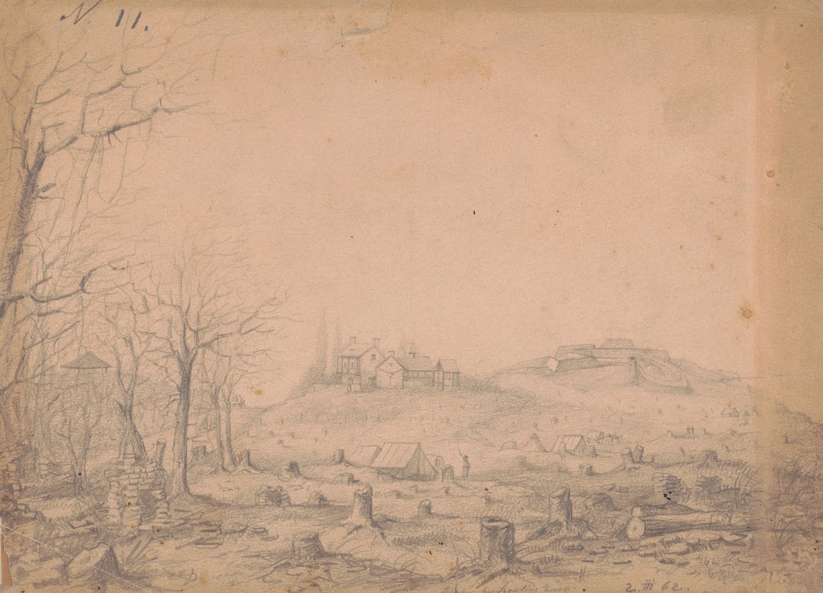 The Rebel Fort Beauregard near Bowling Green Kentucky March 2 1862 1862