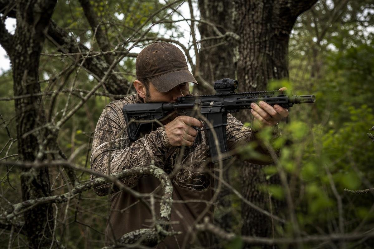 300 Blackout deer hunting in dense North Texas brush with compact AR-15