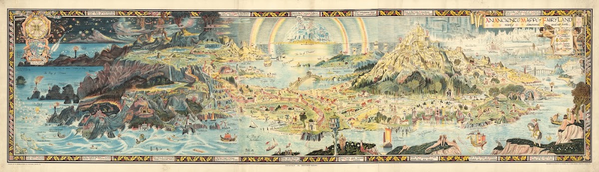 An Ancient Mappe Of Fairyland 1918