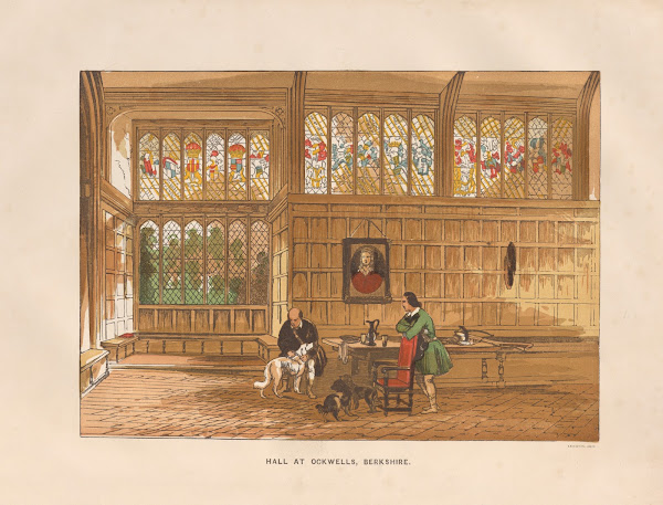 Hall at Ockwells Manor House 1864