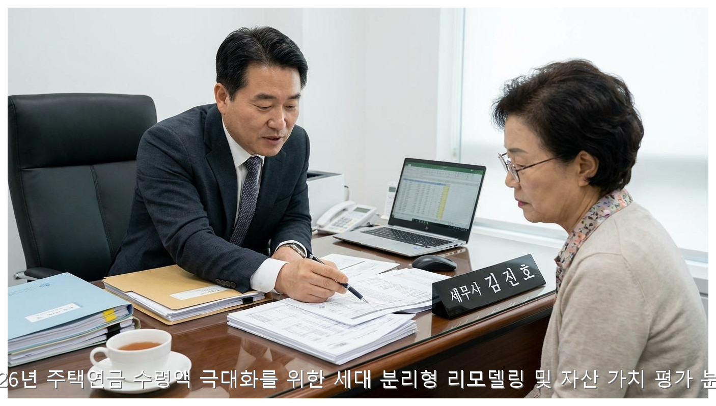 2026년 주택연금 수령액 극대화를 위한 세대 분리형 리모델링 및 자산 가치 평가 분석 핵심 안내 및 분석 인포그래픽 (7)