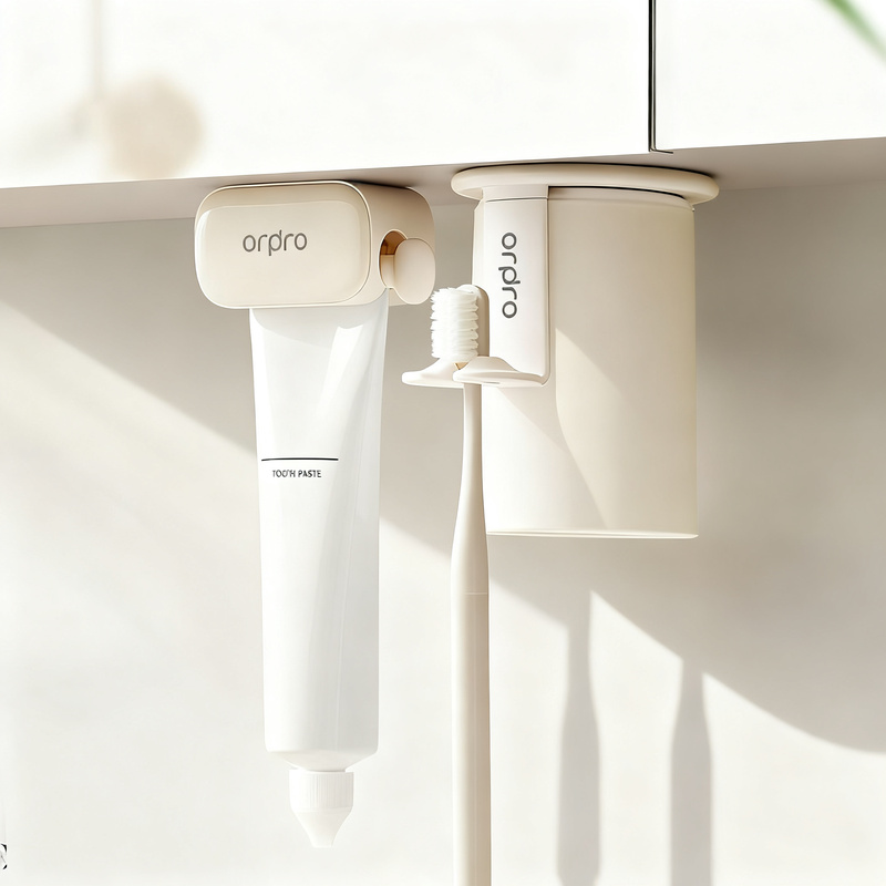 Magnetic toothbrush and rinsing cup holder