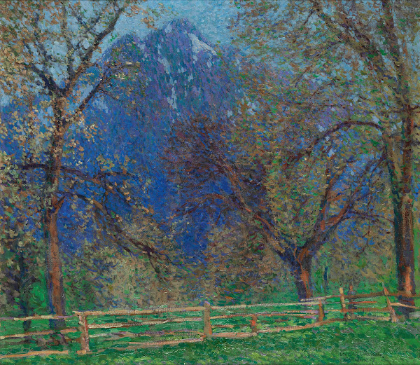 Obstbäume vor dem Karren 1907