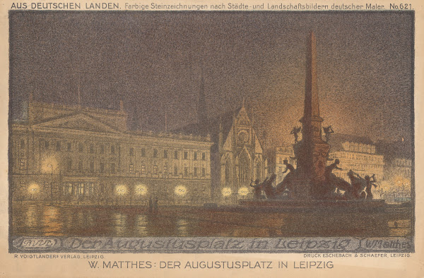Der Augustusplatz In Leipzig 1900