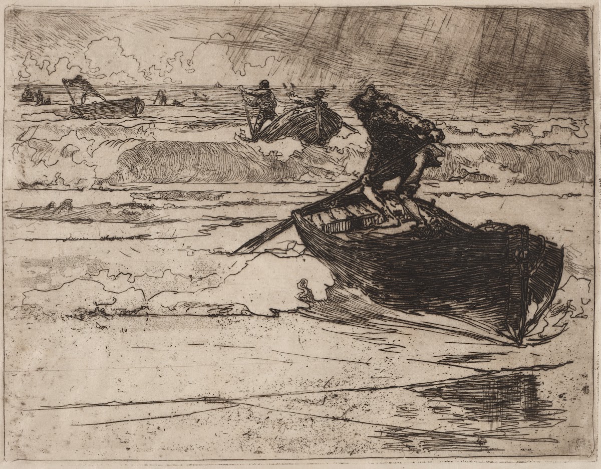 Pêcheurs Fuyants devant lOrage 1892