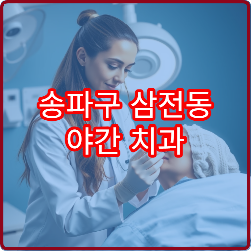 송파구 삼전동 야간 치과 진료 가능한 병원 치통 진료 안내
