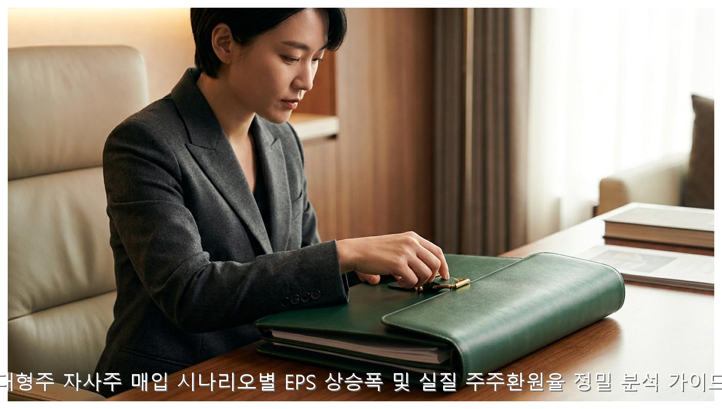 대형주 자사주 매입 시나리오별 EPS 상승폭 및 실질 주주환원율 정밀 분석 가이드 핵심 안내 및 분석 인포그래픽 (5)