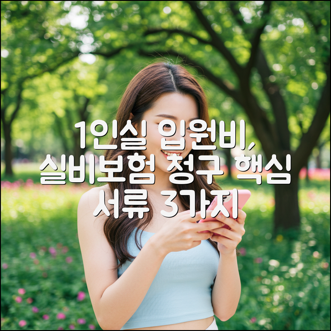 1인실 입원비 실비보험 청구 3가지 핵심 서류