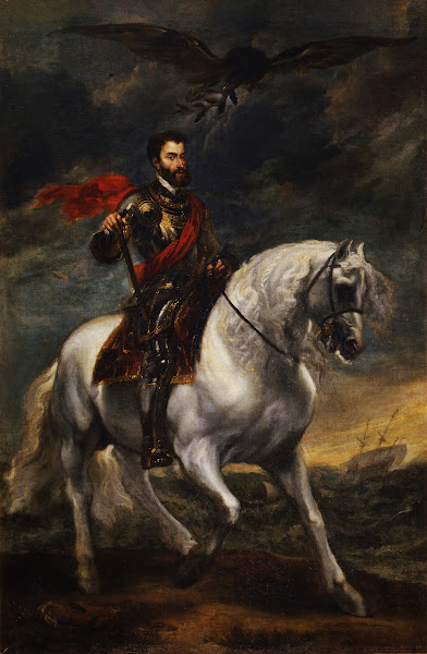 Equestrian portrait of the Emperor Charles V circa 1620
