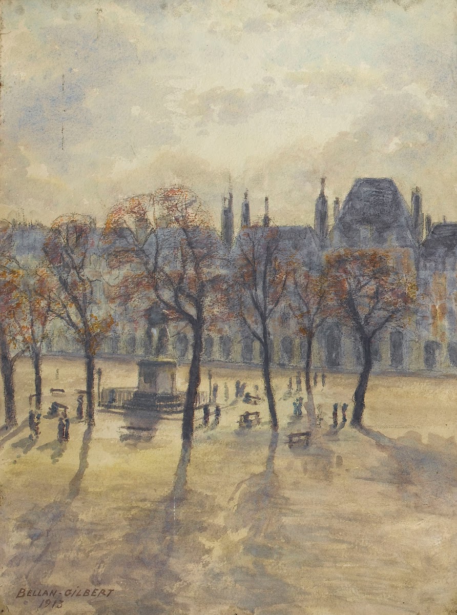 La place des Vosges élément dun triptyque 1913