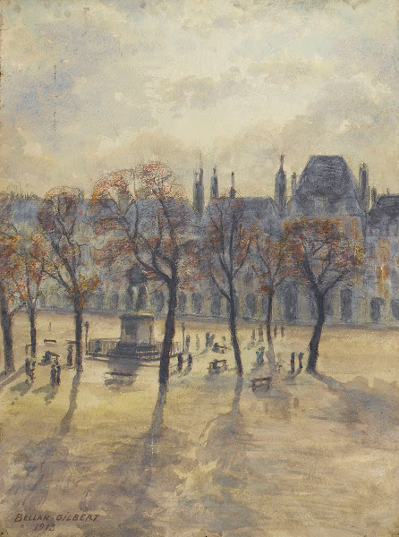 La place des Vosges élément dun triptyque 1913