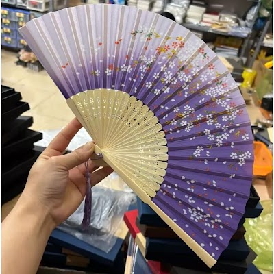 Quạt Cổ Trang Vải Lụa | Phong Cách Cổ Điển Xinh Xắn 23