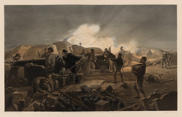 A hot night in the batteries 1855