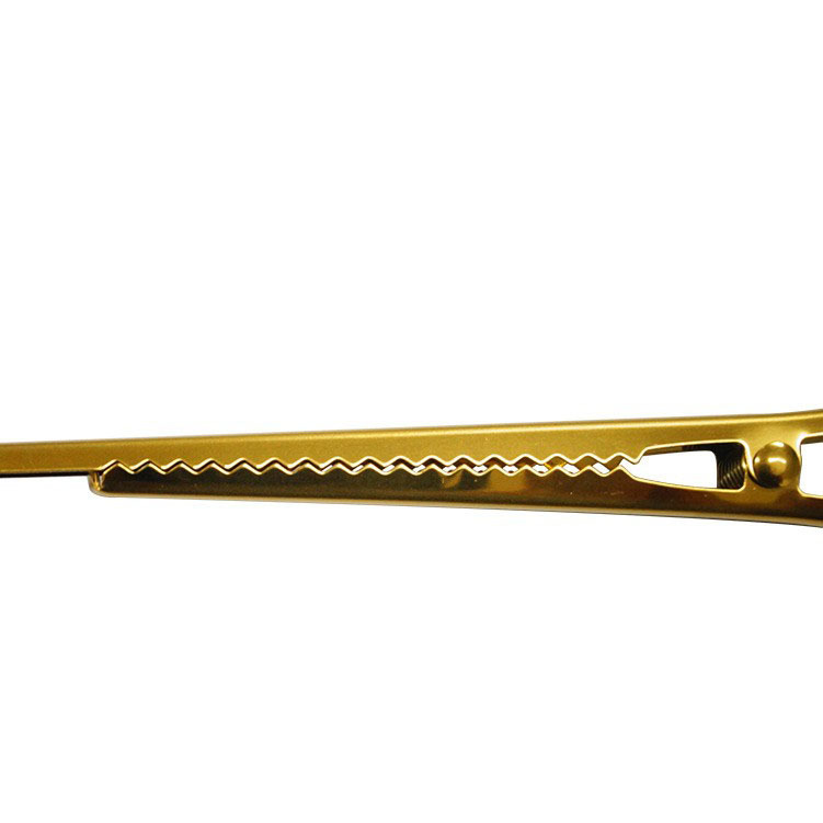 Stainless steel coffee spoon with sealing clamp