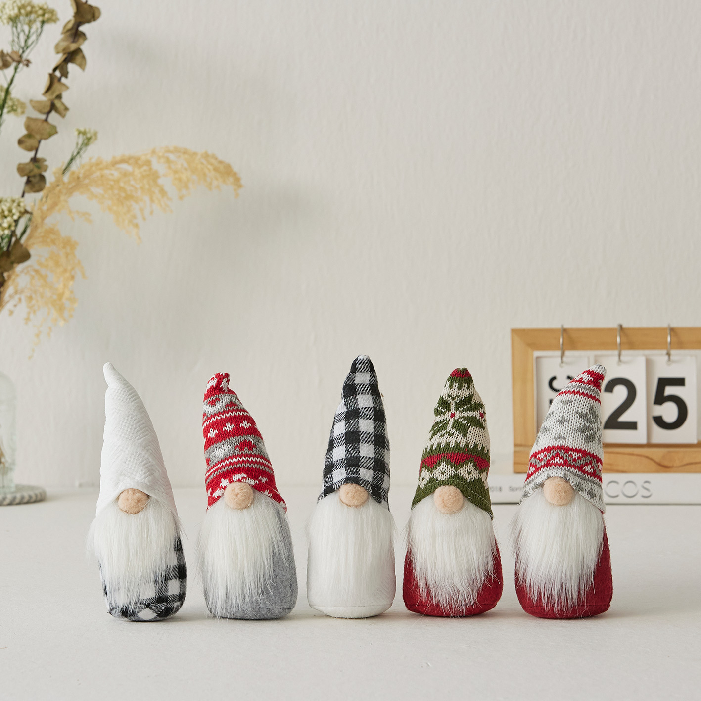 Christmas gnome figure with snowflake hat