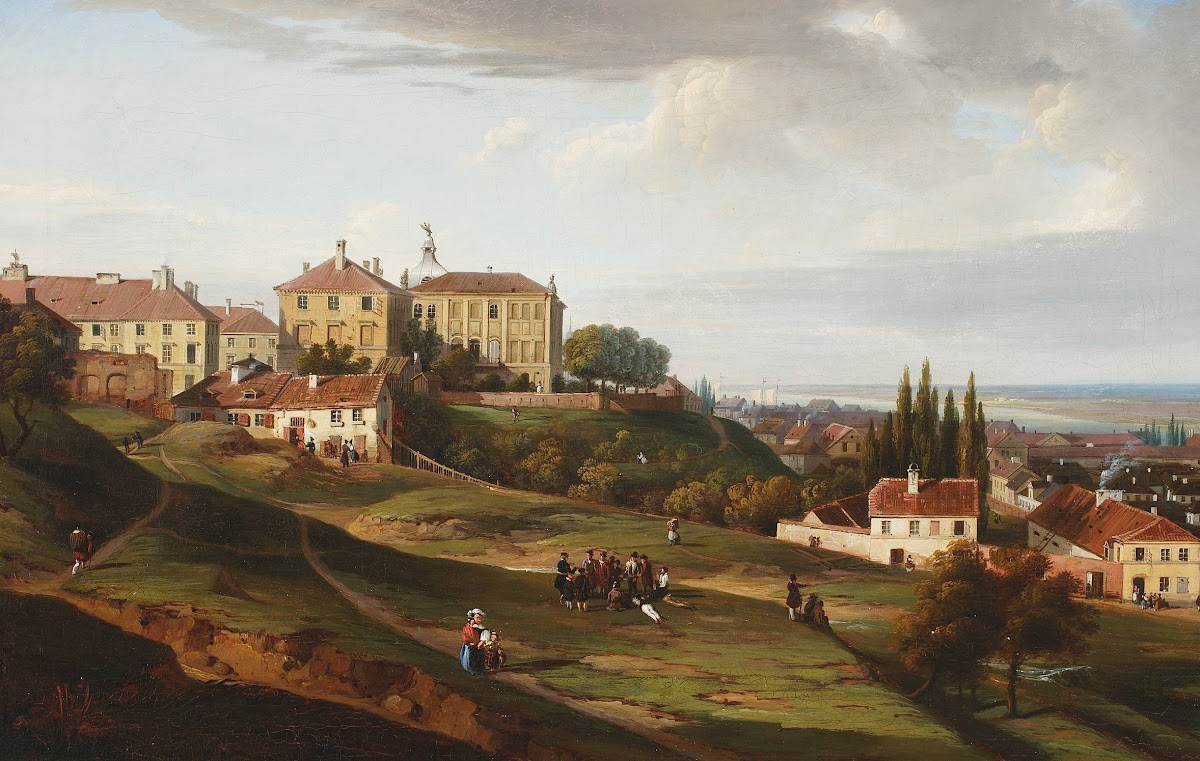 View of the Kazimierz Palace from Powiśle 1830s