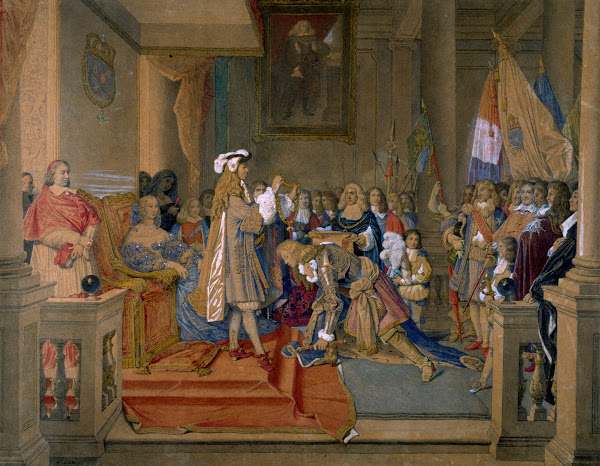 Le maréchal de Berwick recevant la Toison dor 1864