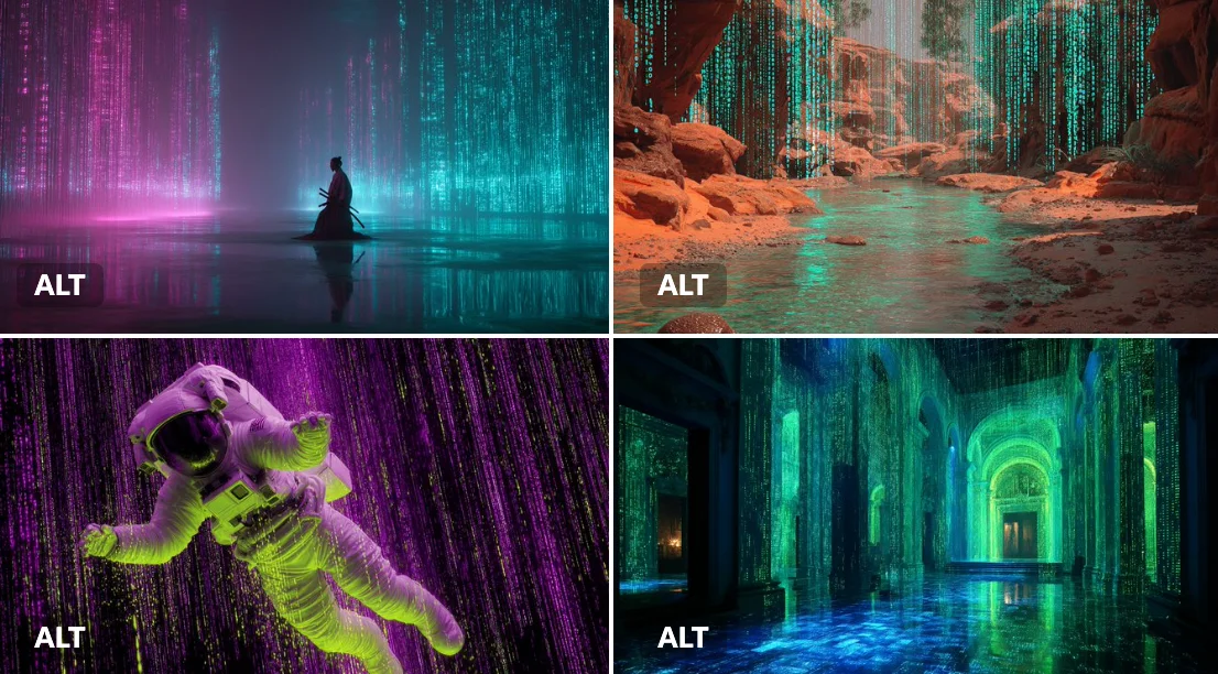 Paisajes oníricos de Cyber ​​Matrix: Fusión del arte del futuro