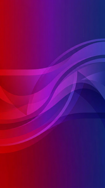 Abstract Digital Gradient Artwork Shifting from Red to Indigo - Free mobile Wallpaper