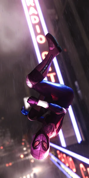 Miles, Morales, Spiderman, PS5, Game 4K iPhone Wallpaper Background