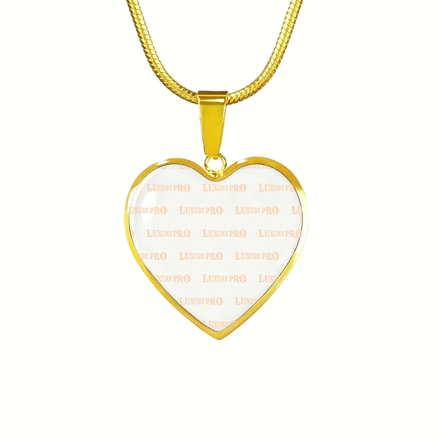 Epoxy Heart Necklace